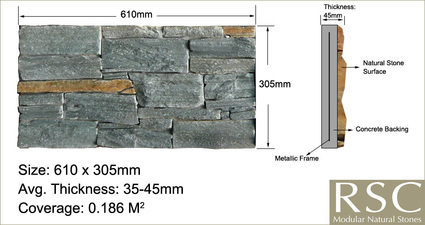 Stone Panel | 60x30x4cm